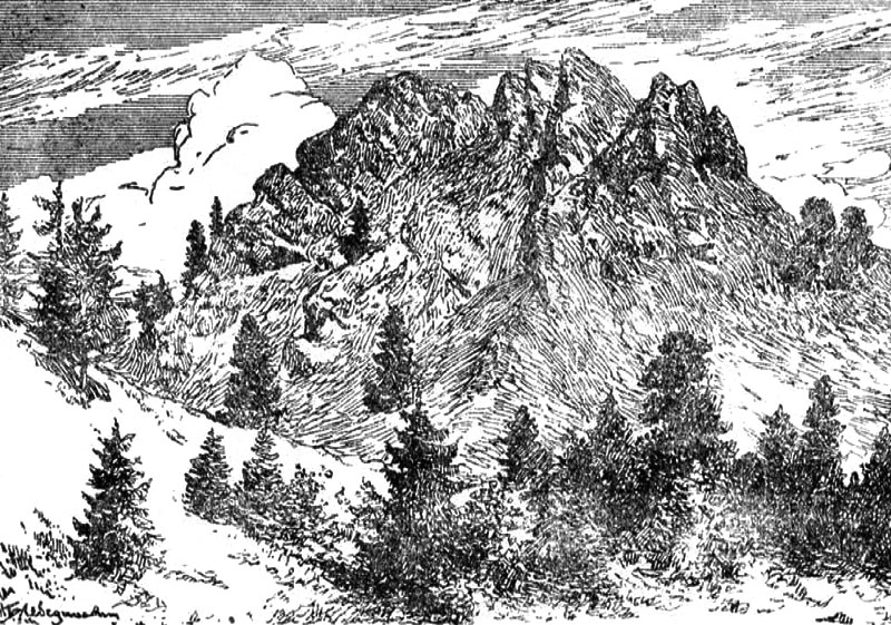 Скала на горе Скрипер, в которой находится пещера